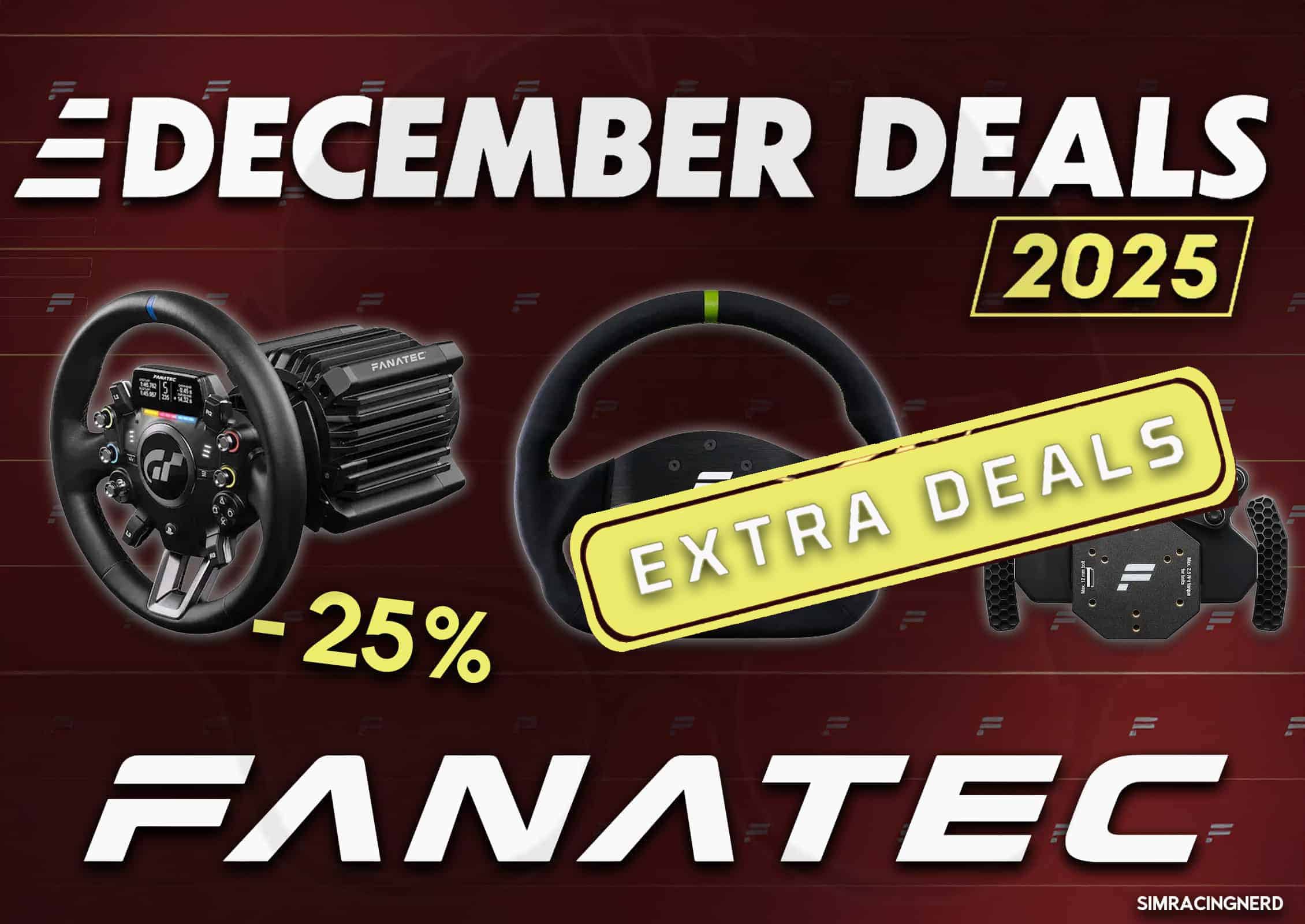 Promotion fin d'année Fanatec extra deals sim racing