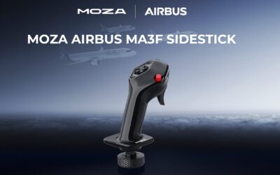 MOZA MA3F ya está disponible: el sidestick de Airbus por 89 €, y el Mustang GTD